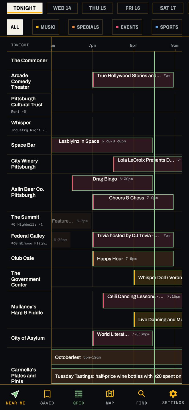 Yinzer Nights app screenshot 3
